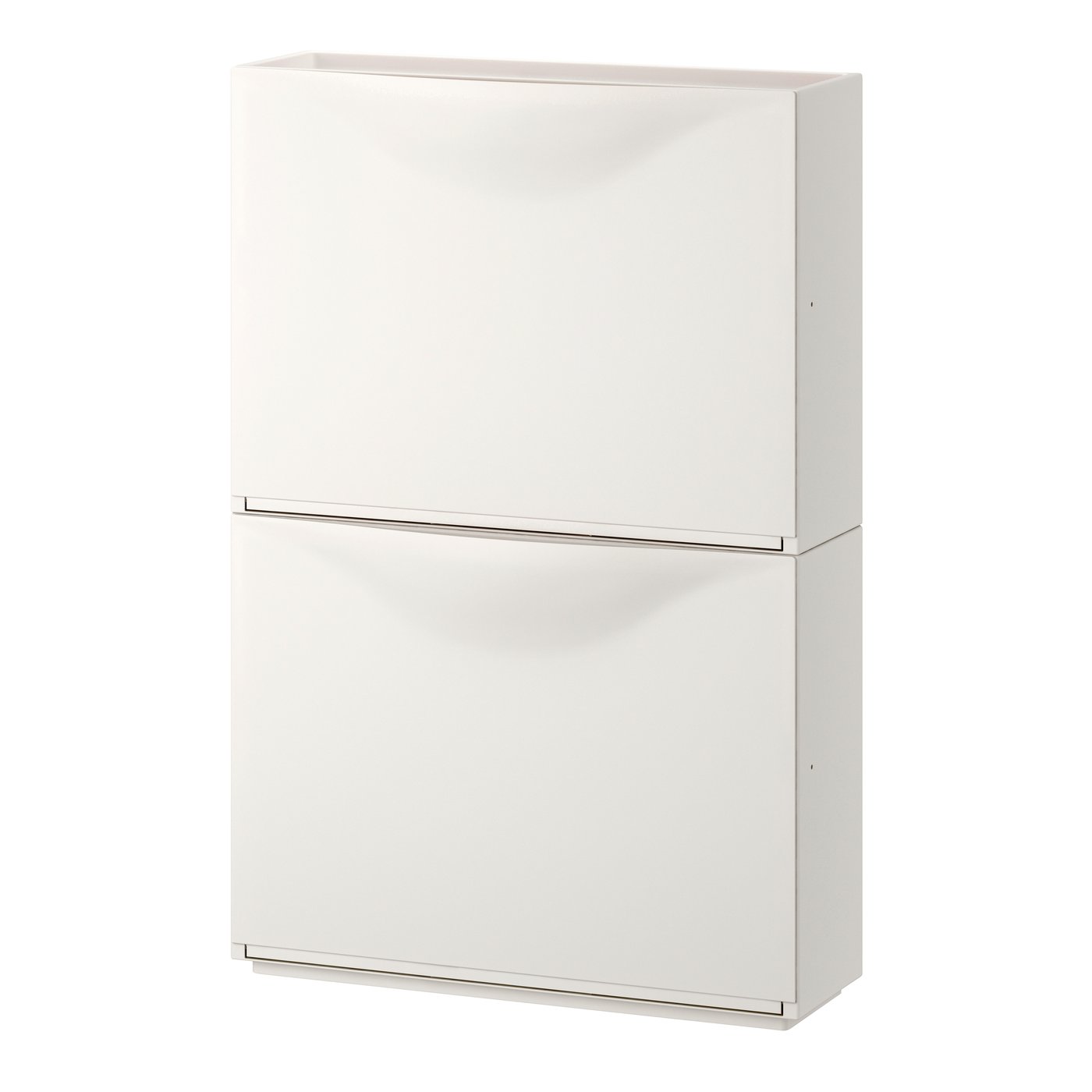 Галошница/шкаф, белый, 52x18x39 см