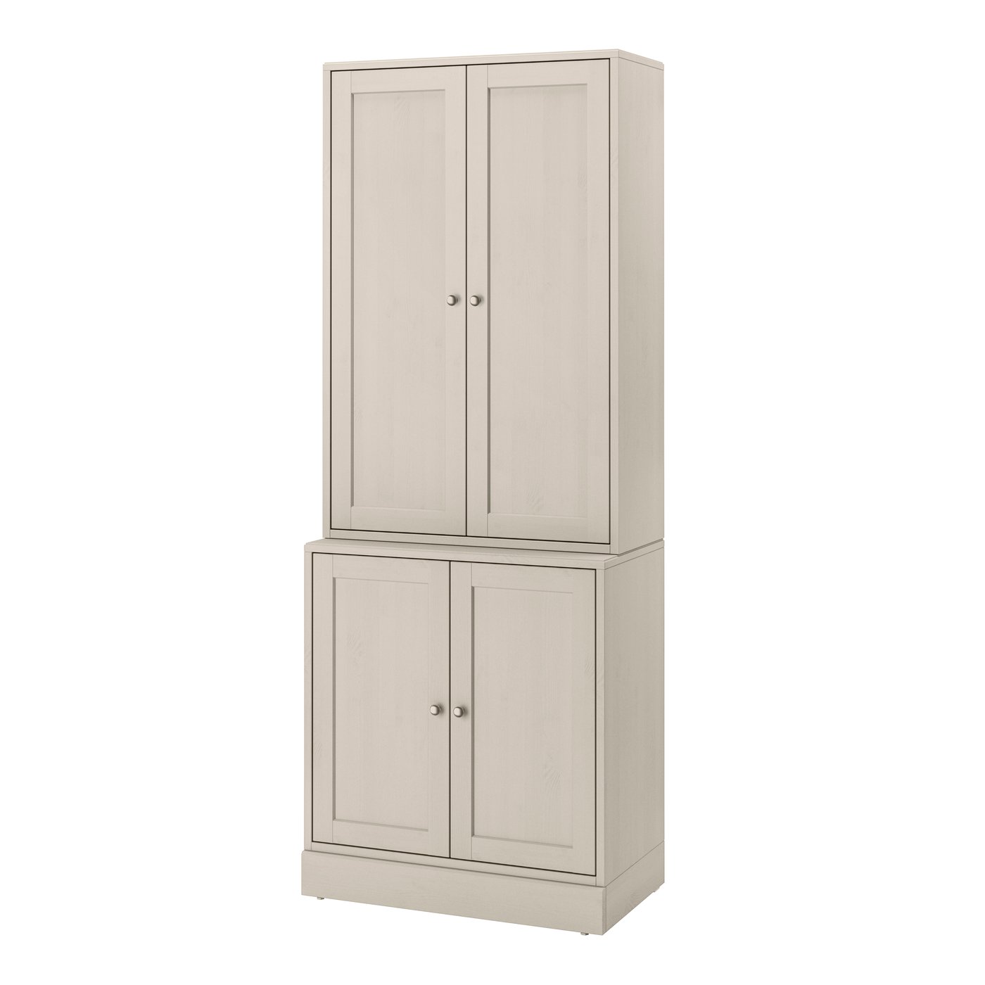 комбинация для хранения с дверцами, серо-бежевый, 81x47x212 см