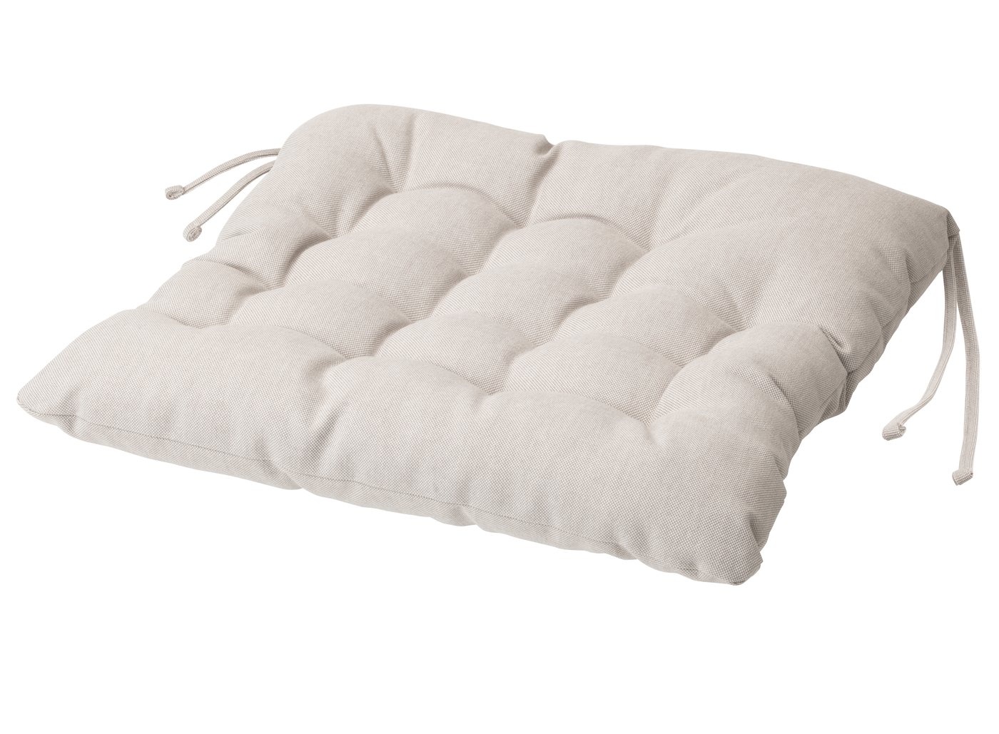 Подушка на стул, бежевый, 38x38x6.5 см