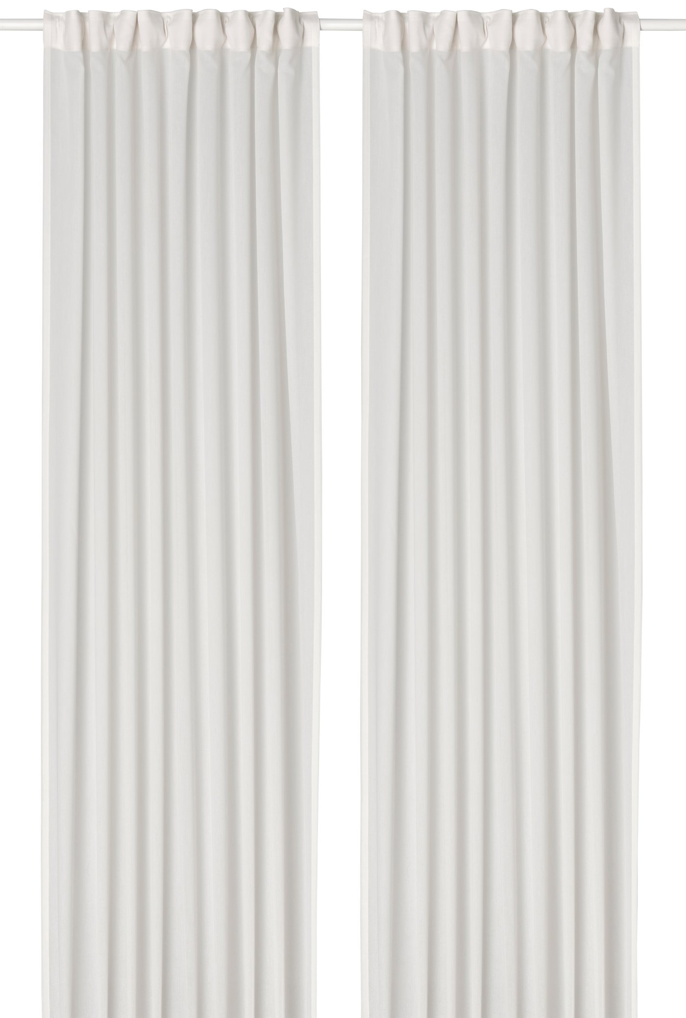 гардины, 2 шт., белый, 145x300 см
