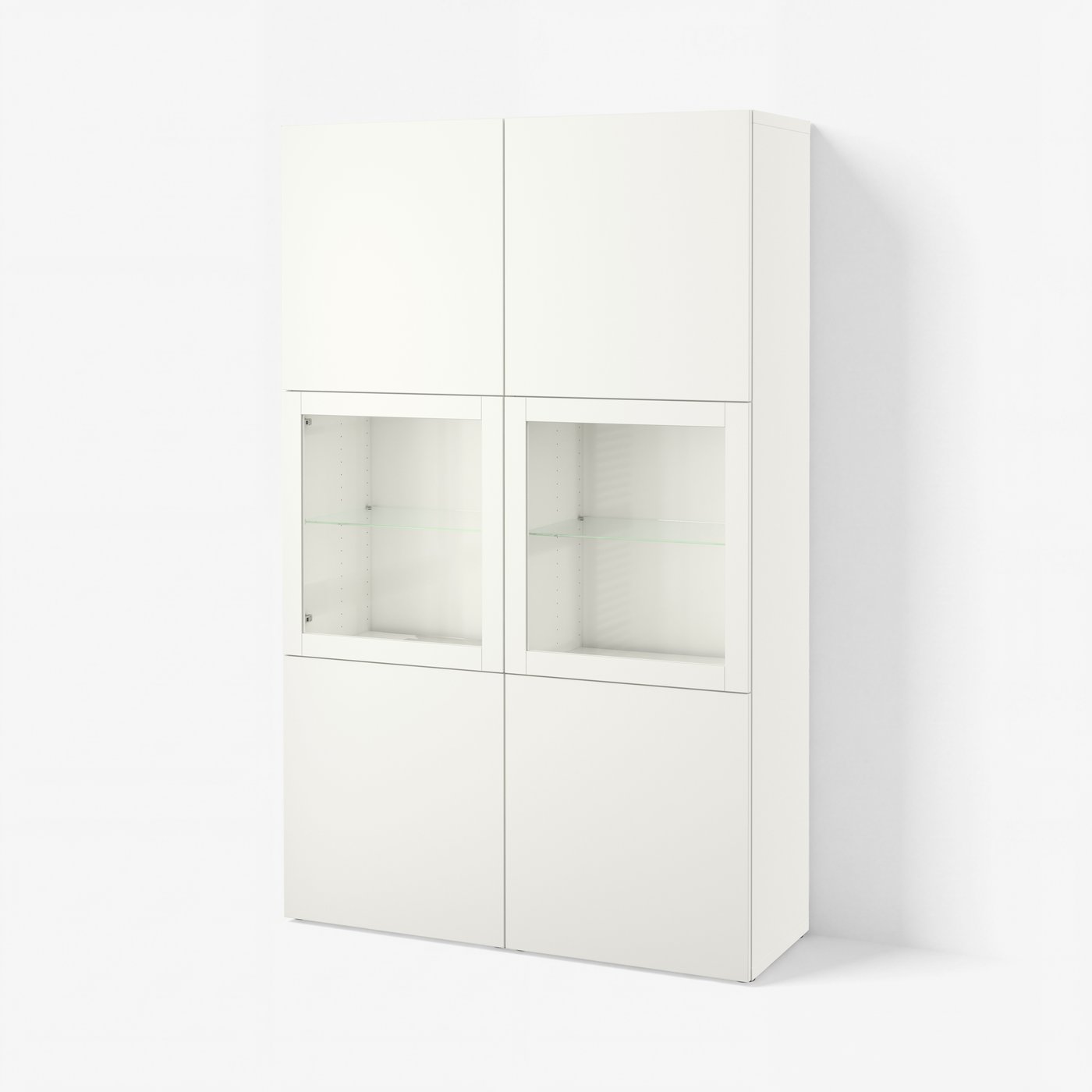 комбинация д/хранения+стекл дверц, 120x42x193 cm
