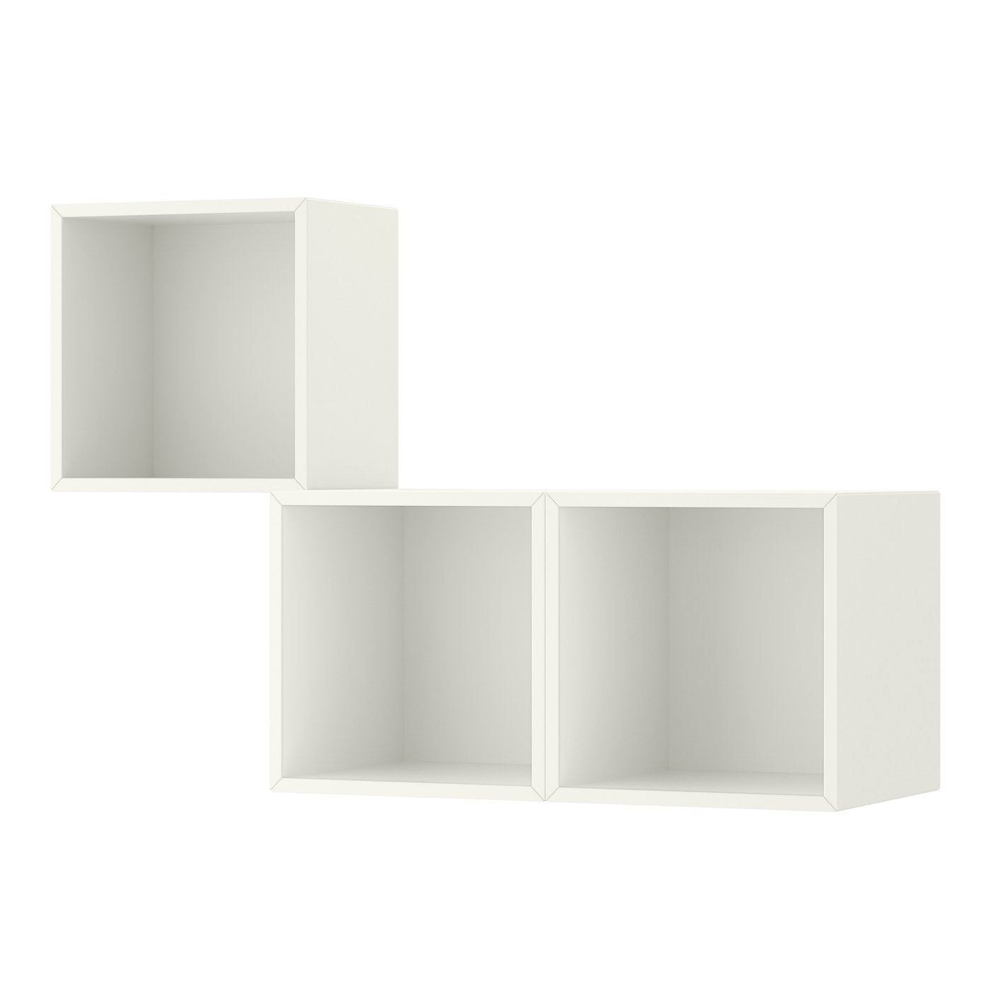 комбинация настенных шкафов, белый, 105x35x70 см
