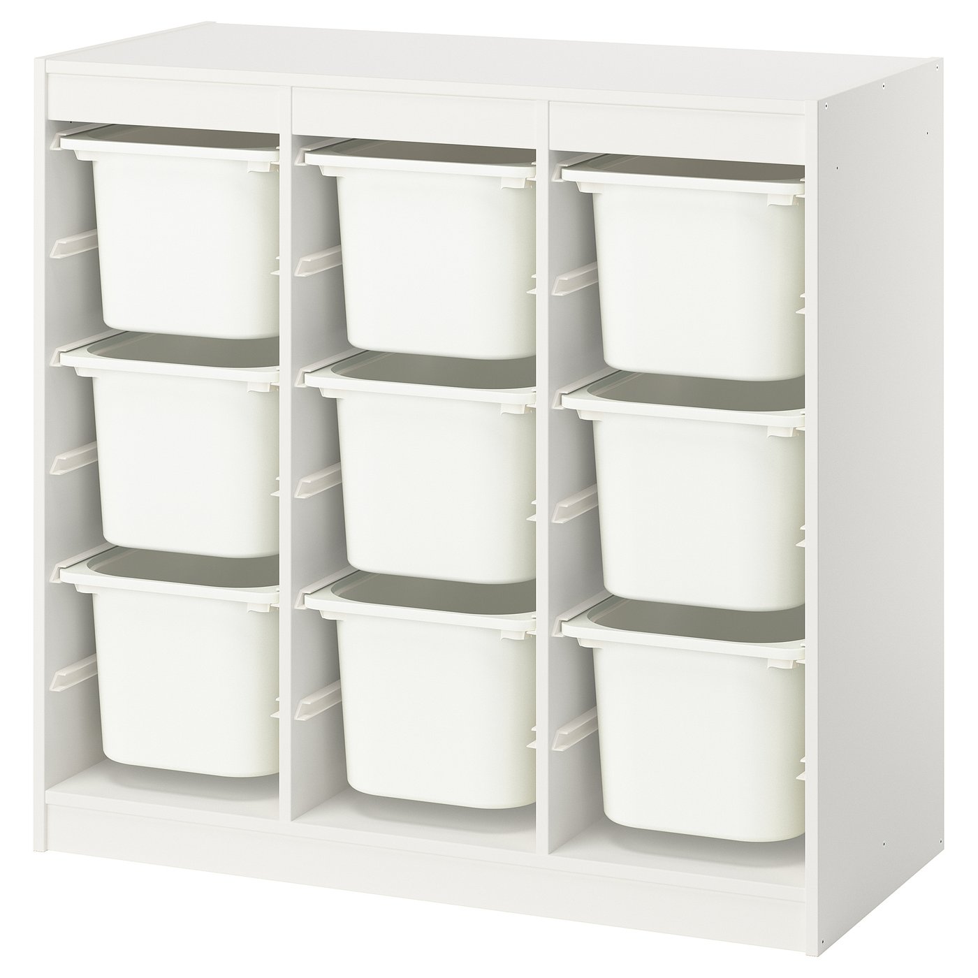 Комбинация д/хранения+контейнеры, ширма/белый белый, 99x44x94 см