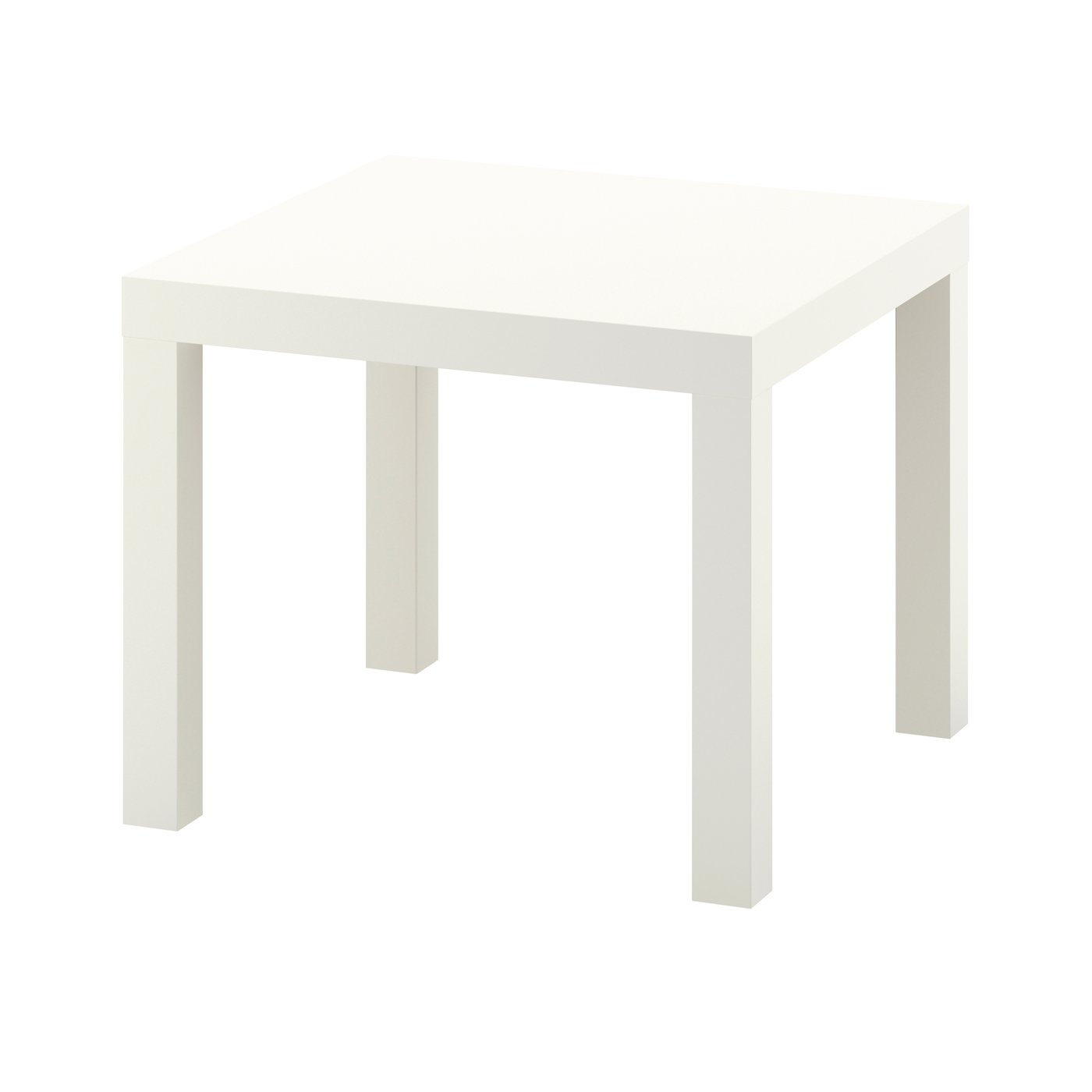 придиванный столик, белый, 55x55 см