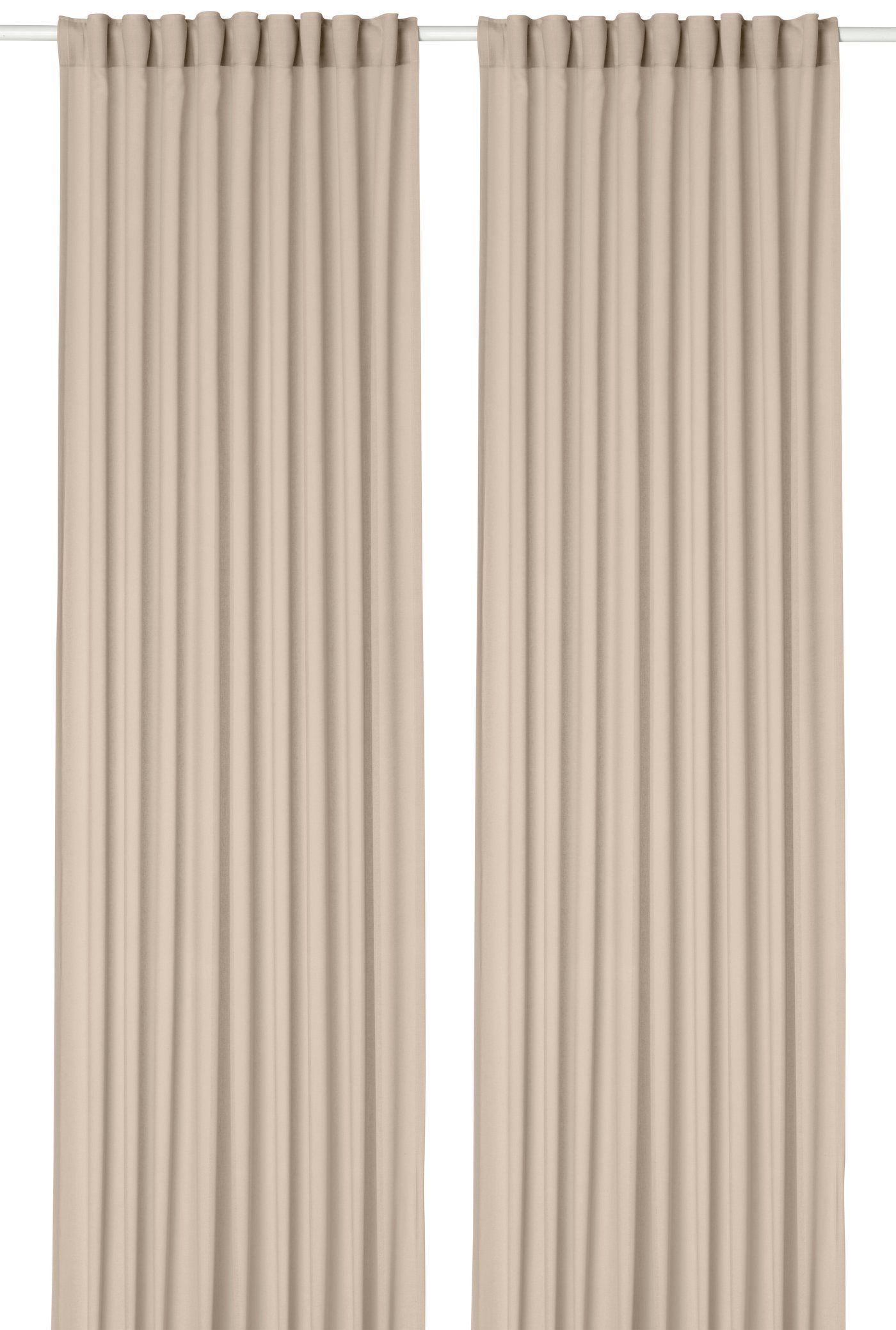 гардины, 2 шт., бежевый, 145x300 см