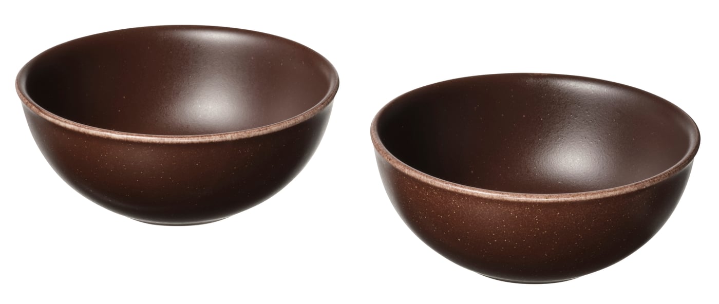 Миска, коричневый, 15 см