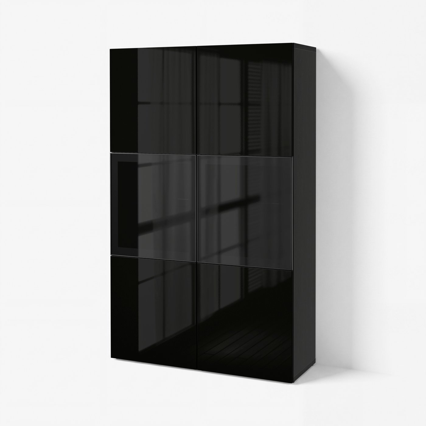 комбинация д/хранения+стекл дверц, 120x42x193 cm
