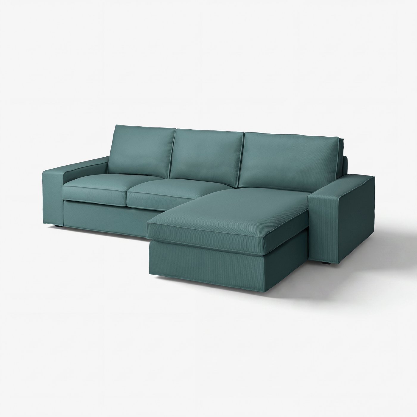 3-местный диван с козеткой, Kelinge серо-бирюзовый