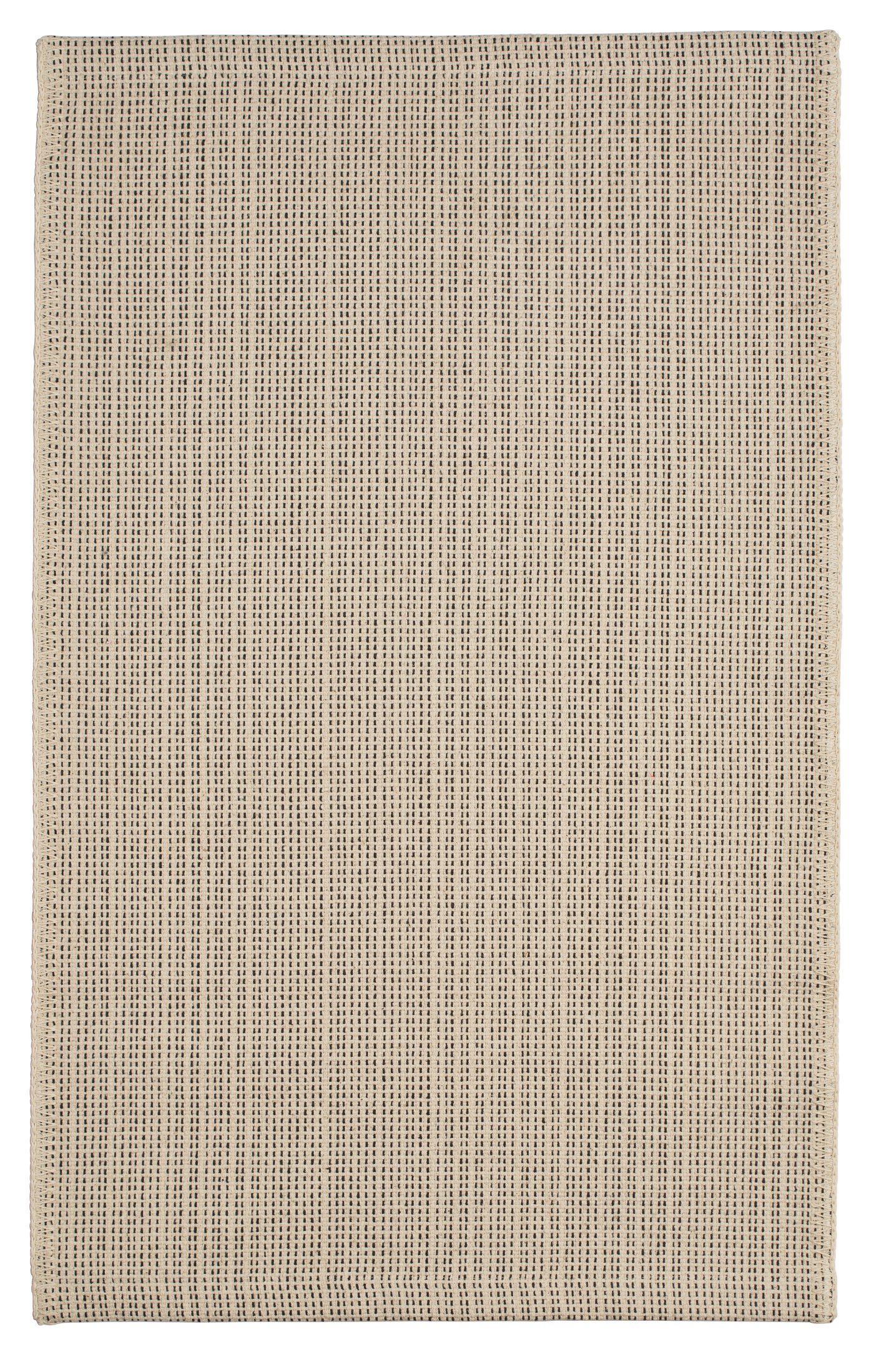 Ковер, безворсовый, неокрашенный/чёрный, 50x80 см