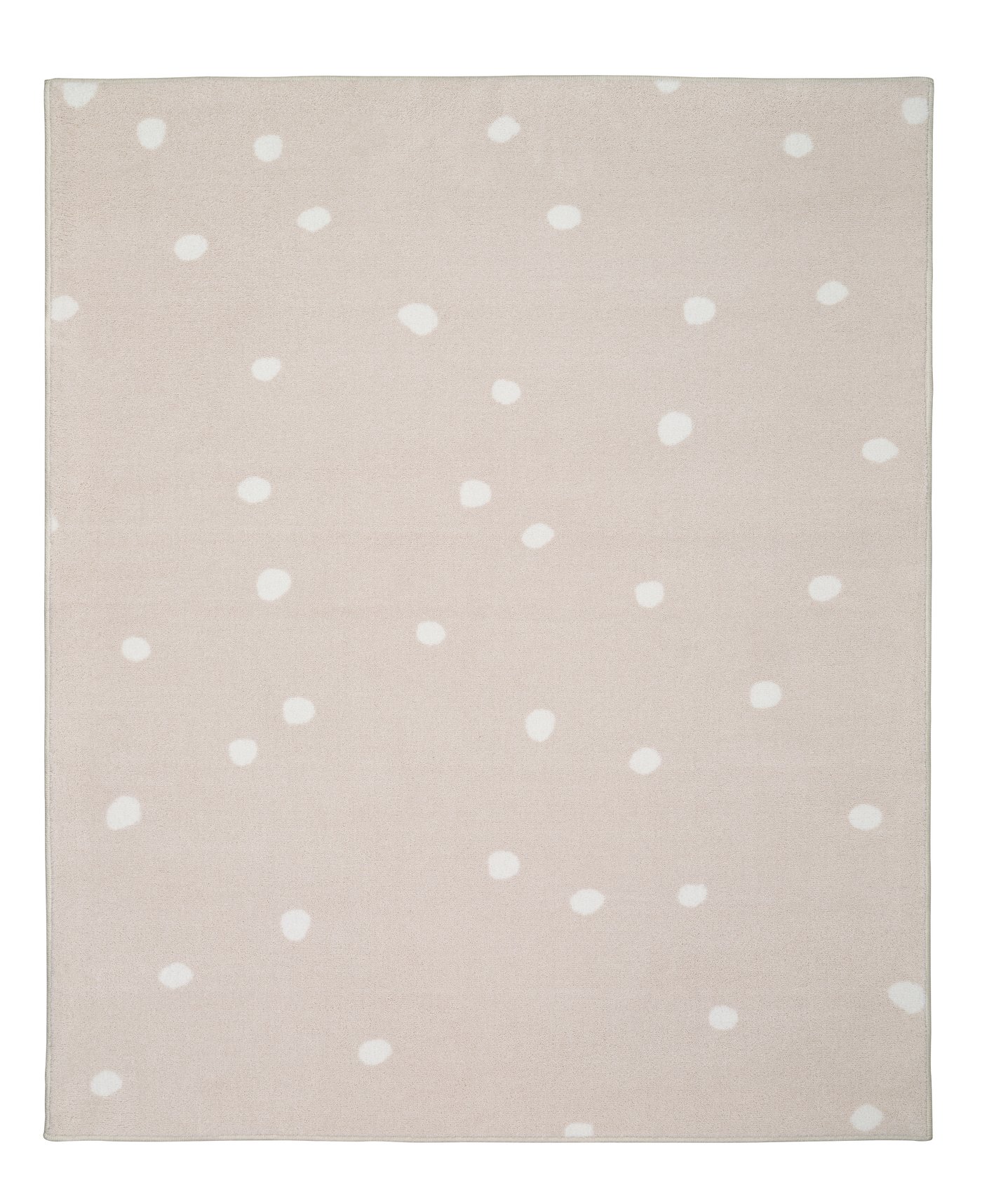 Ковер, короткий ворс, бежевый/орнамент «точки», 133x160 см