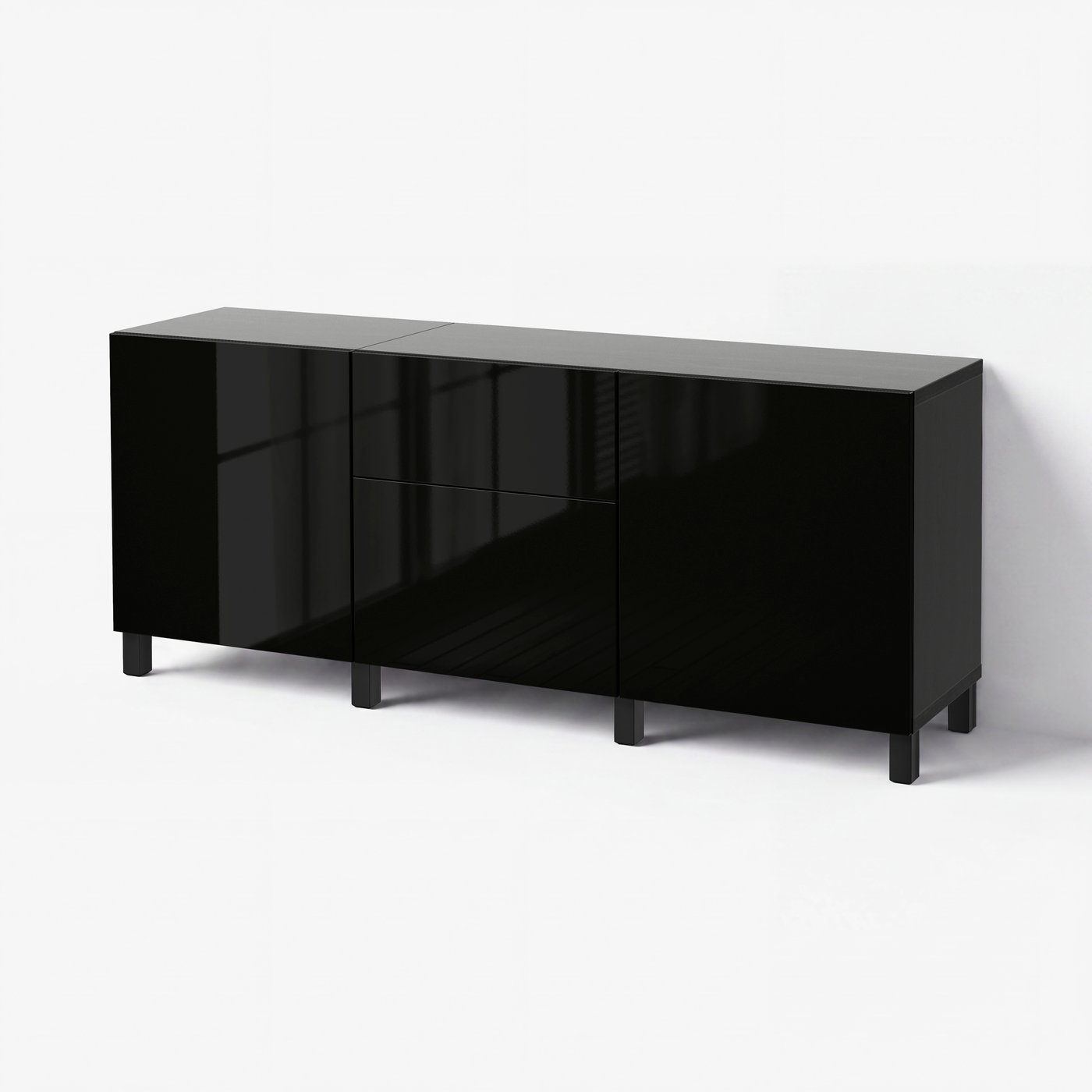 комбинация для хранения с ящиками, 180x42x74 cm