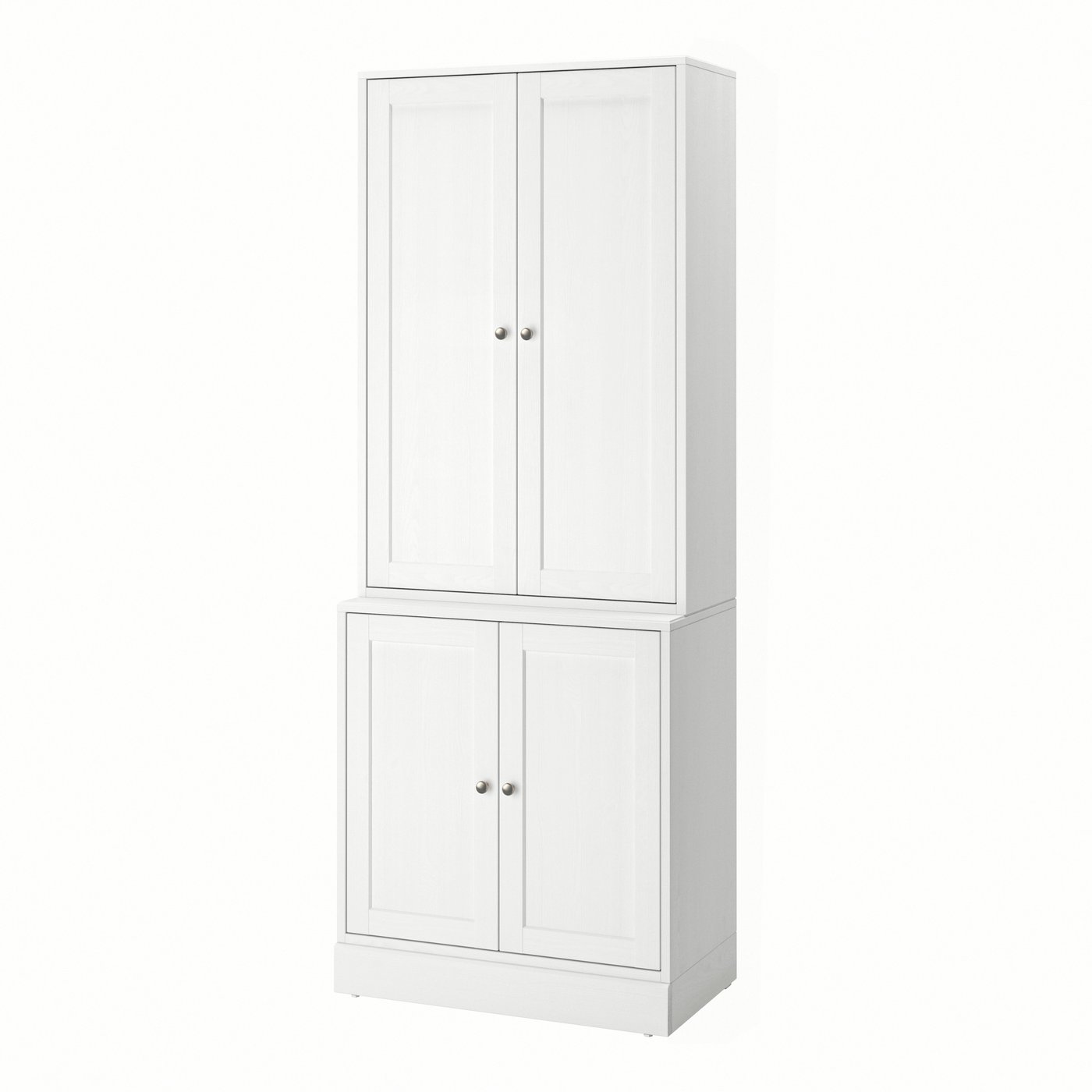 комбинация для хранения с дверцами, белый, 81x47x212 см