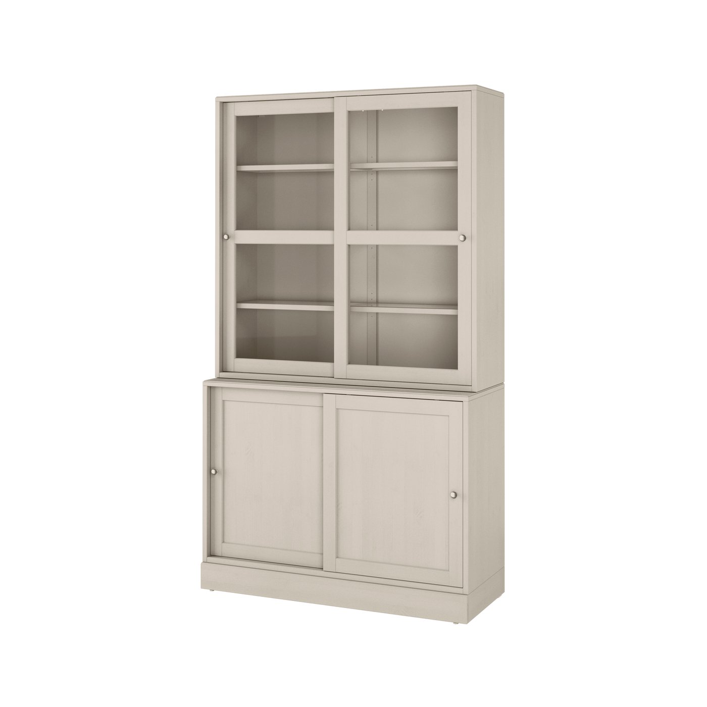 комбинация с раздвижными дверьми, серо-бежевый, 121x47x212 см
