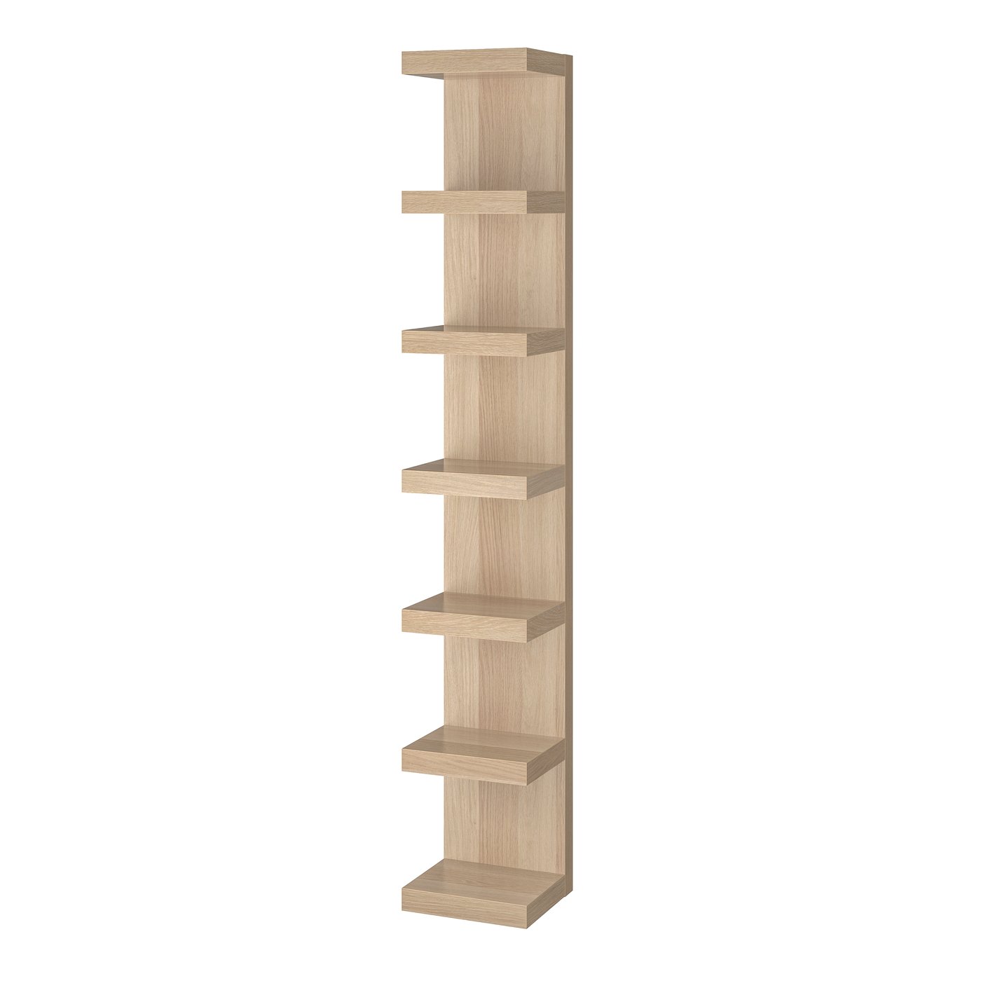 Полочный модуль, навесной, под беленый дуб, 30x190 см