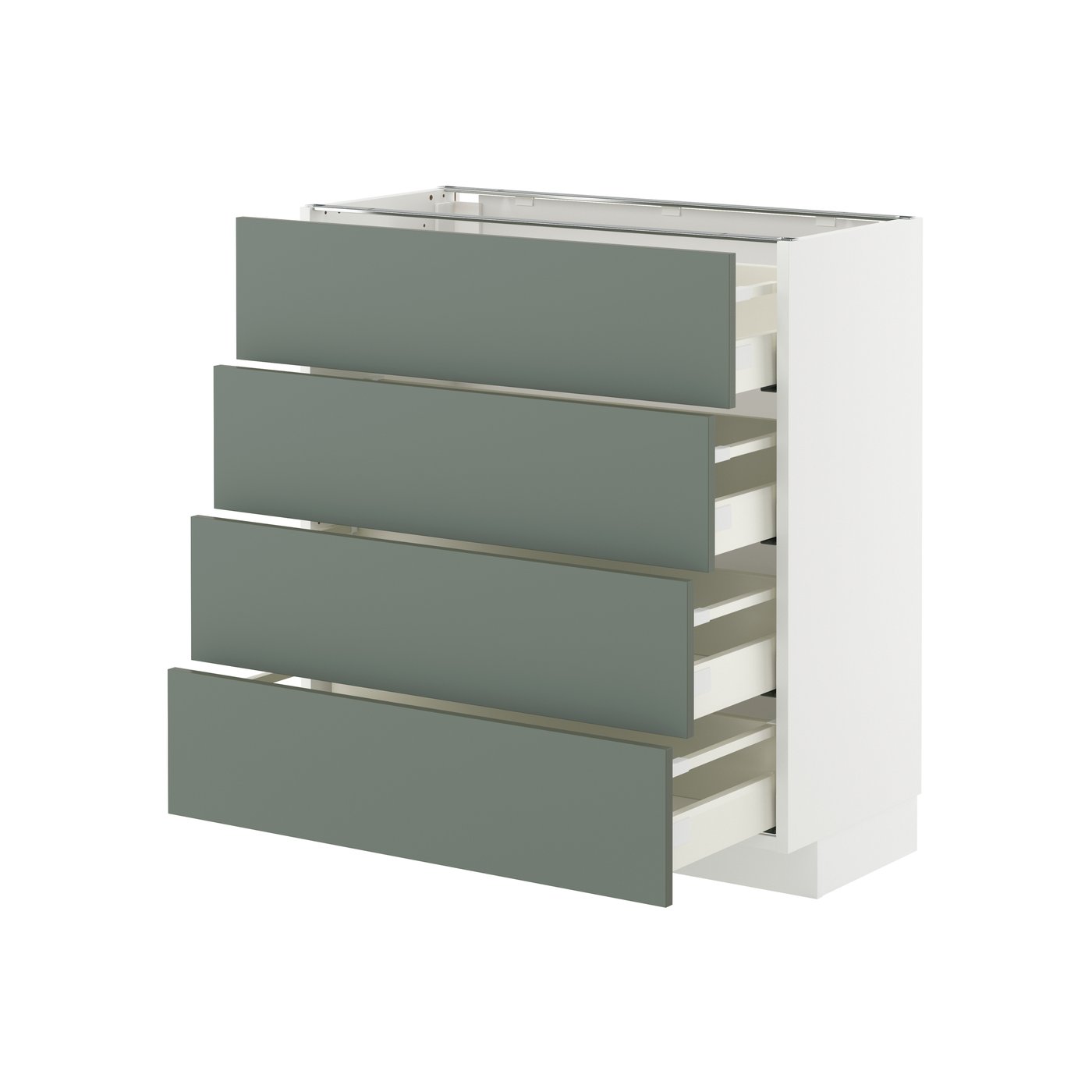 Напольный шкаф 4 фасада/4 ящика