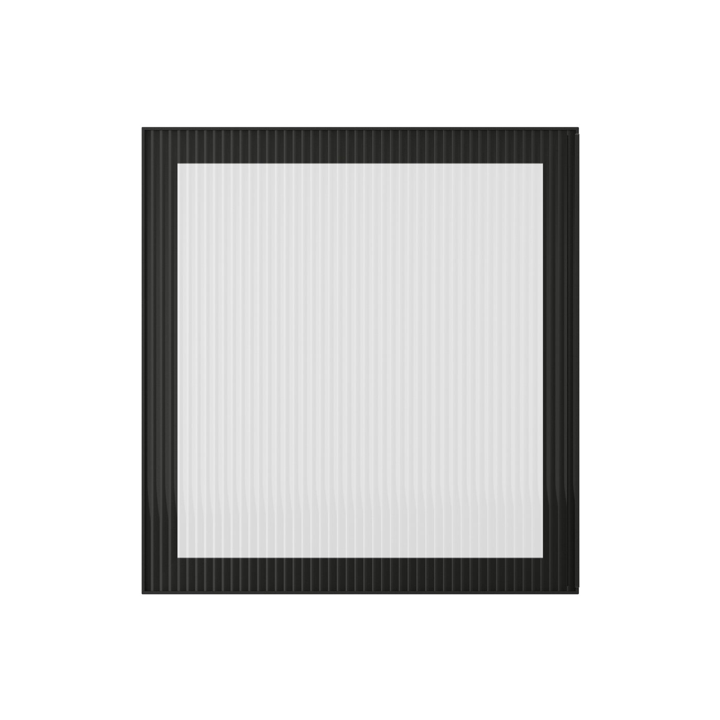 Стеклянная дверь, антрацит/рифленое стекло, 60x64 см — фото 1