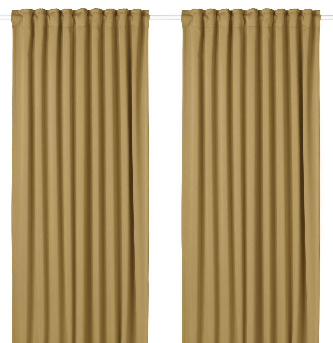 затемняющие гардины, 2 шт., бежево-желтый, 145x300 см