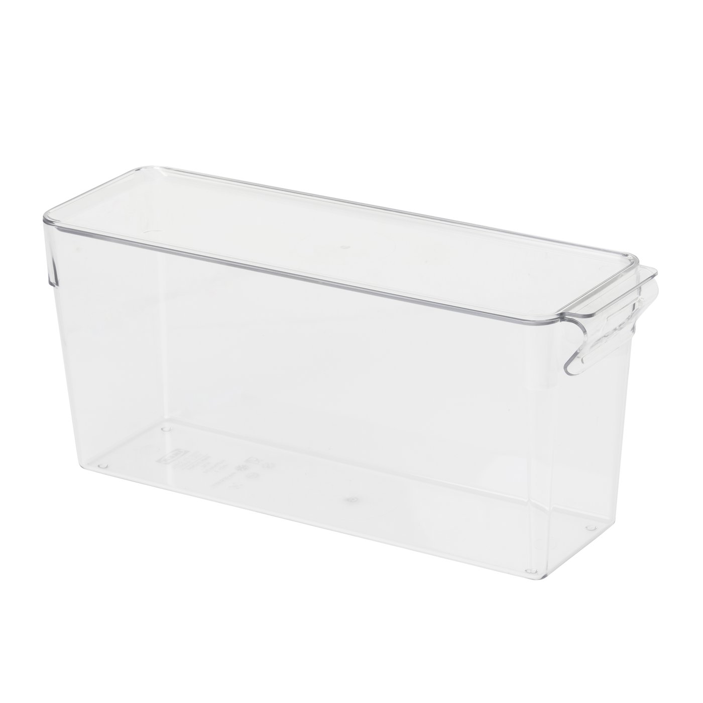 Контейнер для холодильника, прозрачный, 32x10x14 см