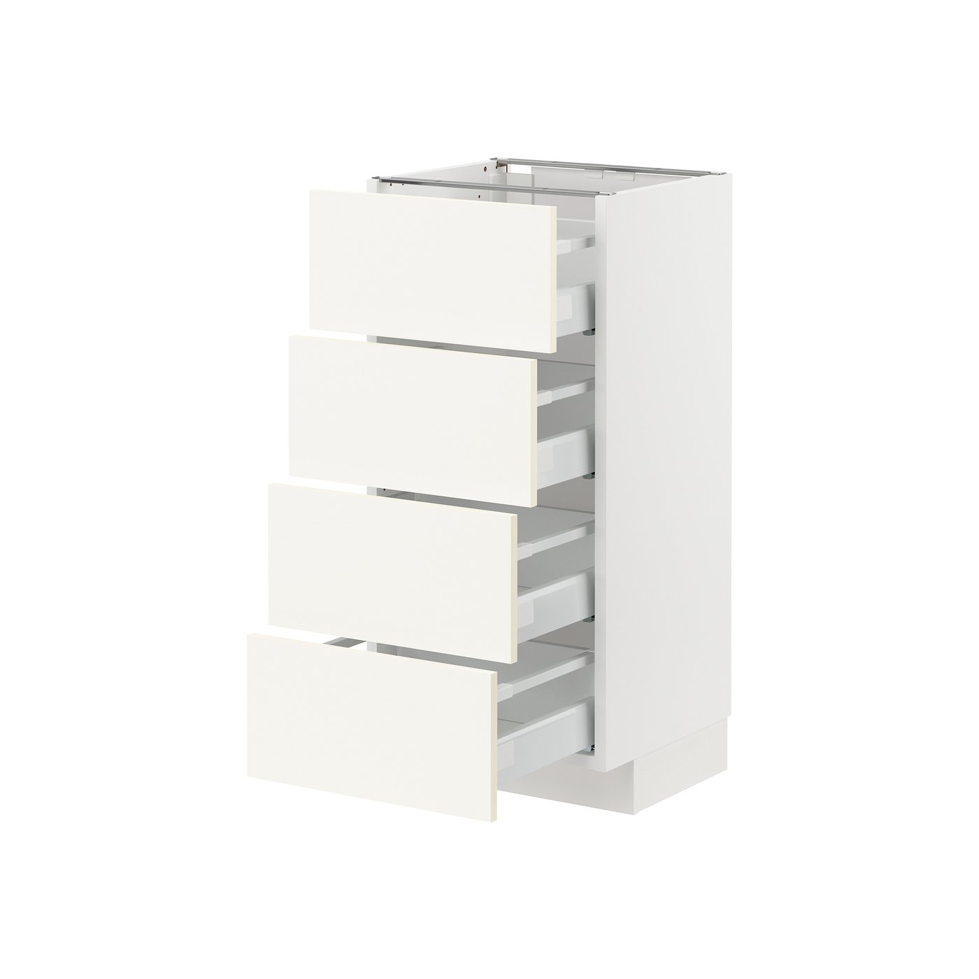Напольный шкаф 4 фасада/4 ящика